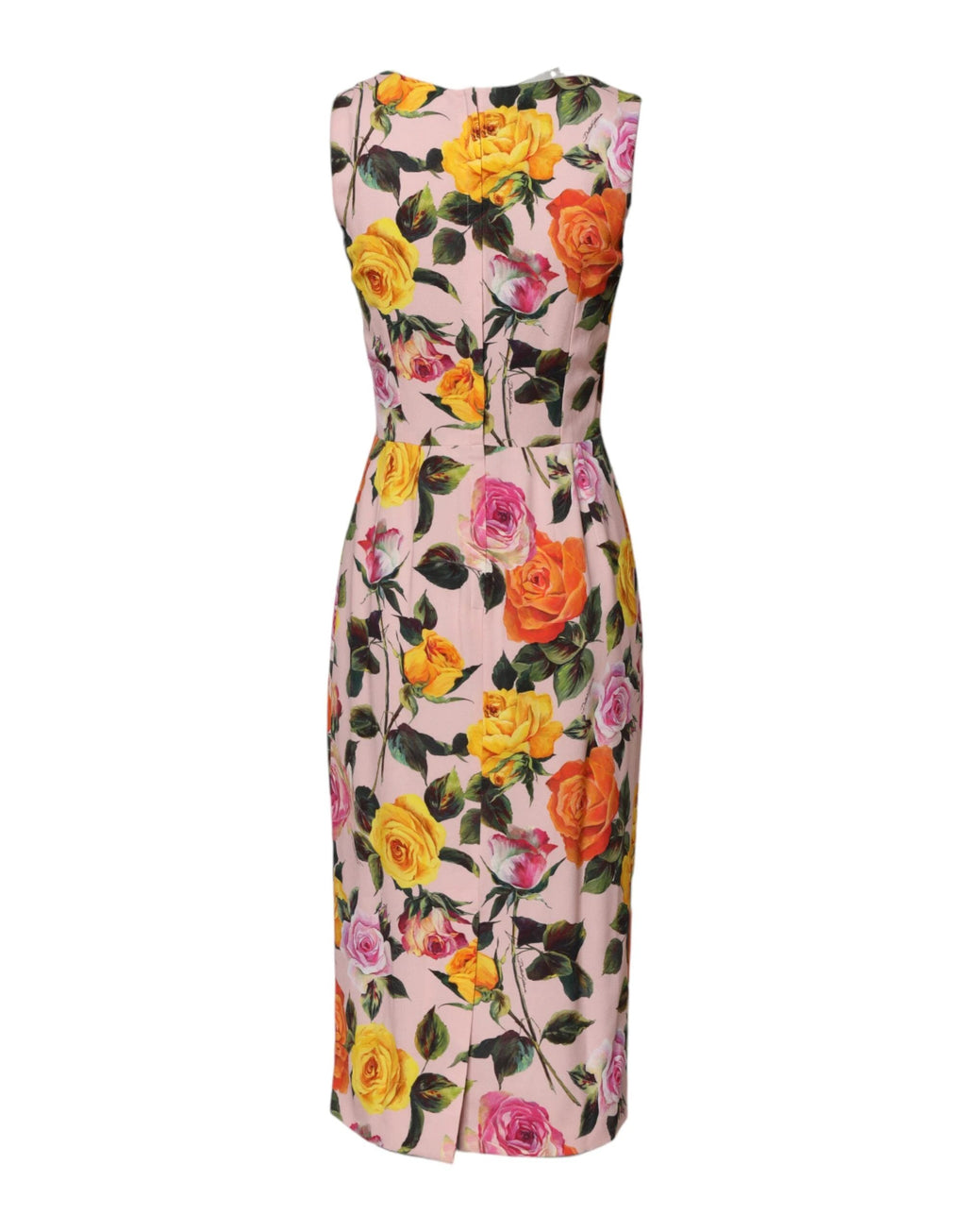 Dolce & Gabbana Multicolor Floral Knee Length Sheath Dress by Dolce & Gabbana