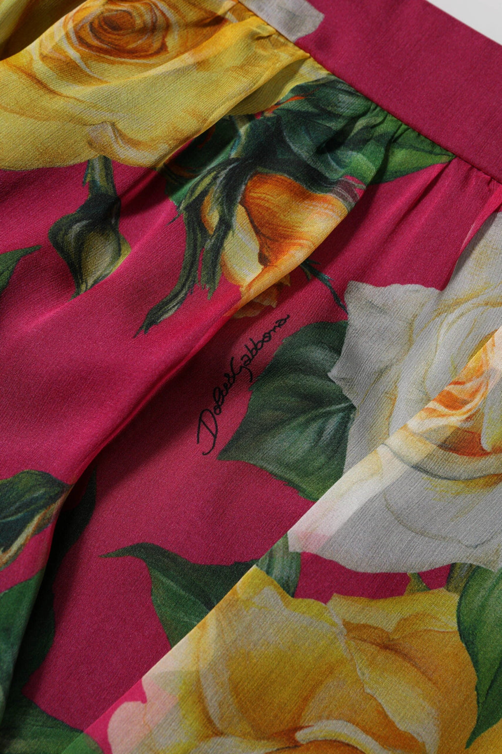 Dolce & Gabbana Red Floral High Waist Women Hot Pants Shorts by Dolce & Gabbana