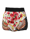Dolce & Gabbana Multicolor Floral High Waist Hot Pants Shorts by Dolce & Gabbana