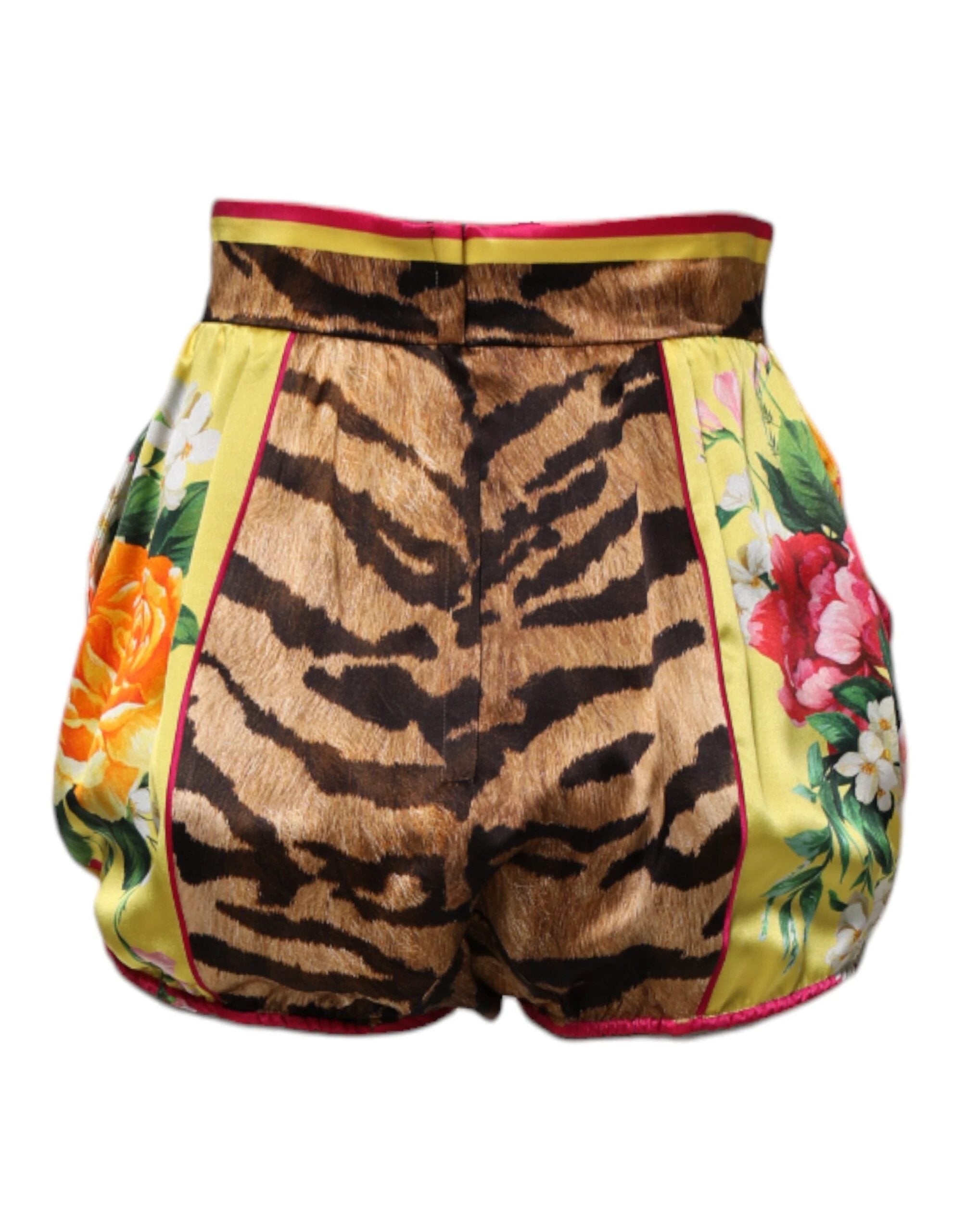 Dolce & Gabbana Multicolor Floral High Waist Hot Pants Shorts by Dolce & Gabbana
