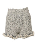Dolce & Gabbana Metallic Bouclé Knit Cashmere Ruffled Shorts by Dolce & Gabbana
