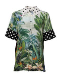 Dolce & Gabbana Multicolor Printed Silk Collared Shirt Top by Dolce & Gabbana