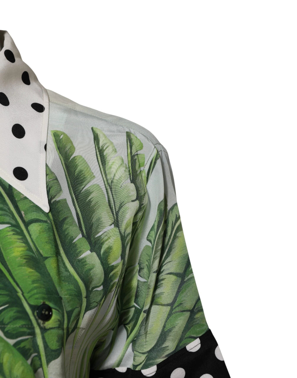 Dolce & Gabbana Multicolor Printed Silk Collared Shirt Top by Dolce & Gabbana
