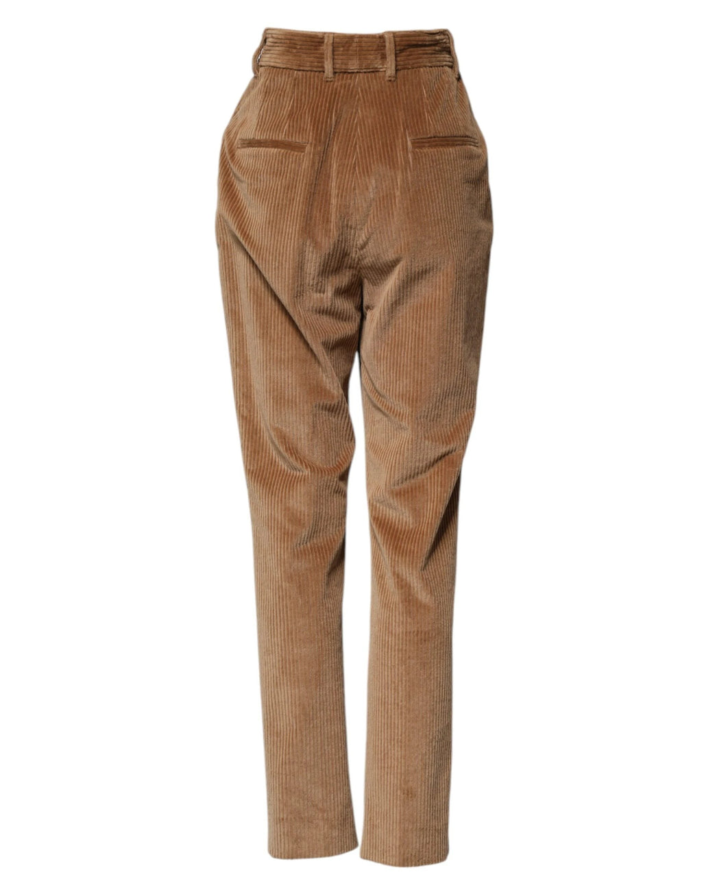Dolce & Gabbana Brown Cotton Corduroy Tapered Pants by Dolce & Gabbana