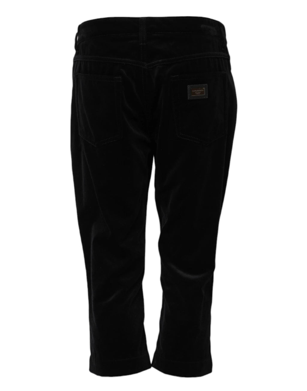 Dolce & Gabbana Black Cotton Skinny Capri Cropped Denim Jeans by Dolce & Gabbana