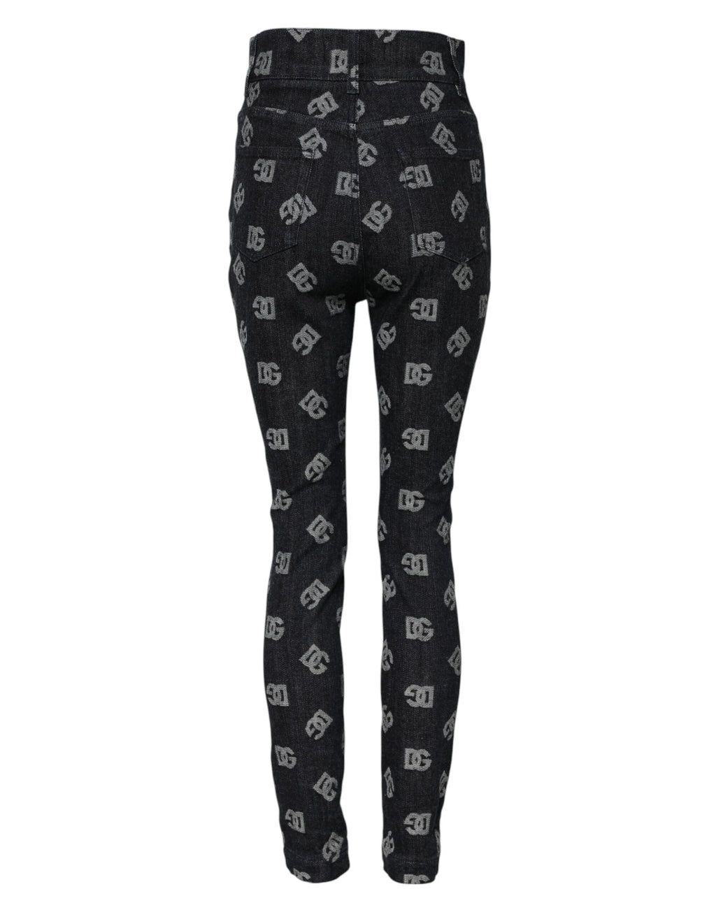 Dolce & Gabbana Black DG Logo High Waist Skinny Denim Jeans by Dolce & Gabbana