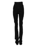 Dolce & Gabbana Black Cotton High Waist Skinny Denim Jeans by Dolce & Gabbana