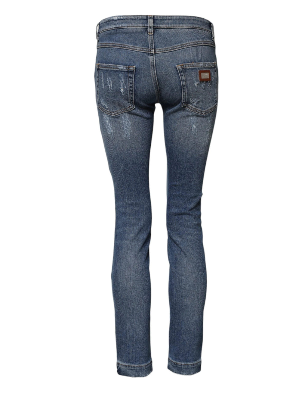 Dolce & Gabbana Blue PRETTY Tattered Skinny Denim Jeans by Dolce & Gabbana