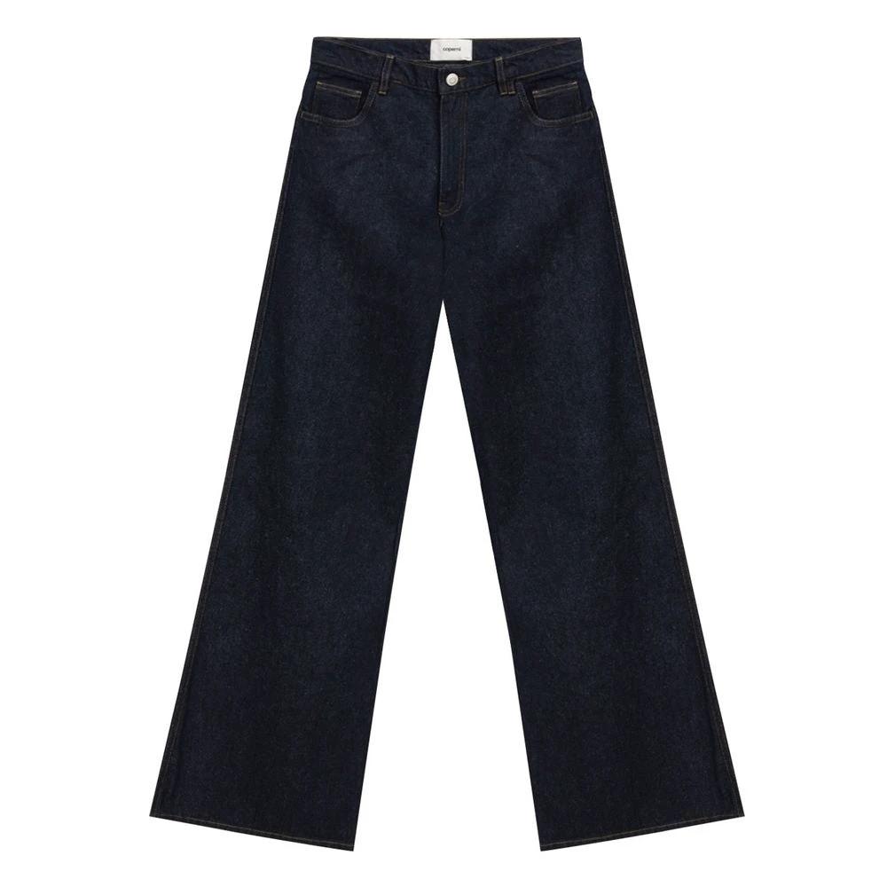 Coperni Blue Cotton High-Waisted Jean by Coperni