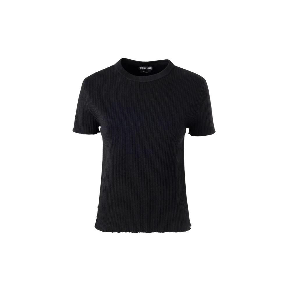 Tom Ford Black Silk T-Shirt by Tom Ford