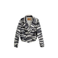 Retrofête Black And White Cotton Blazer by Retrofête