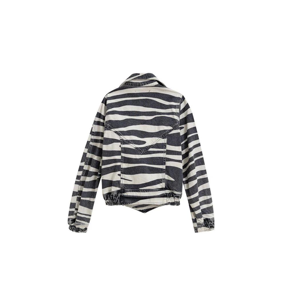 Retrofête Black And White Cotton Blazer by Retrofête