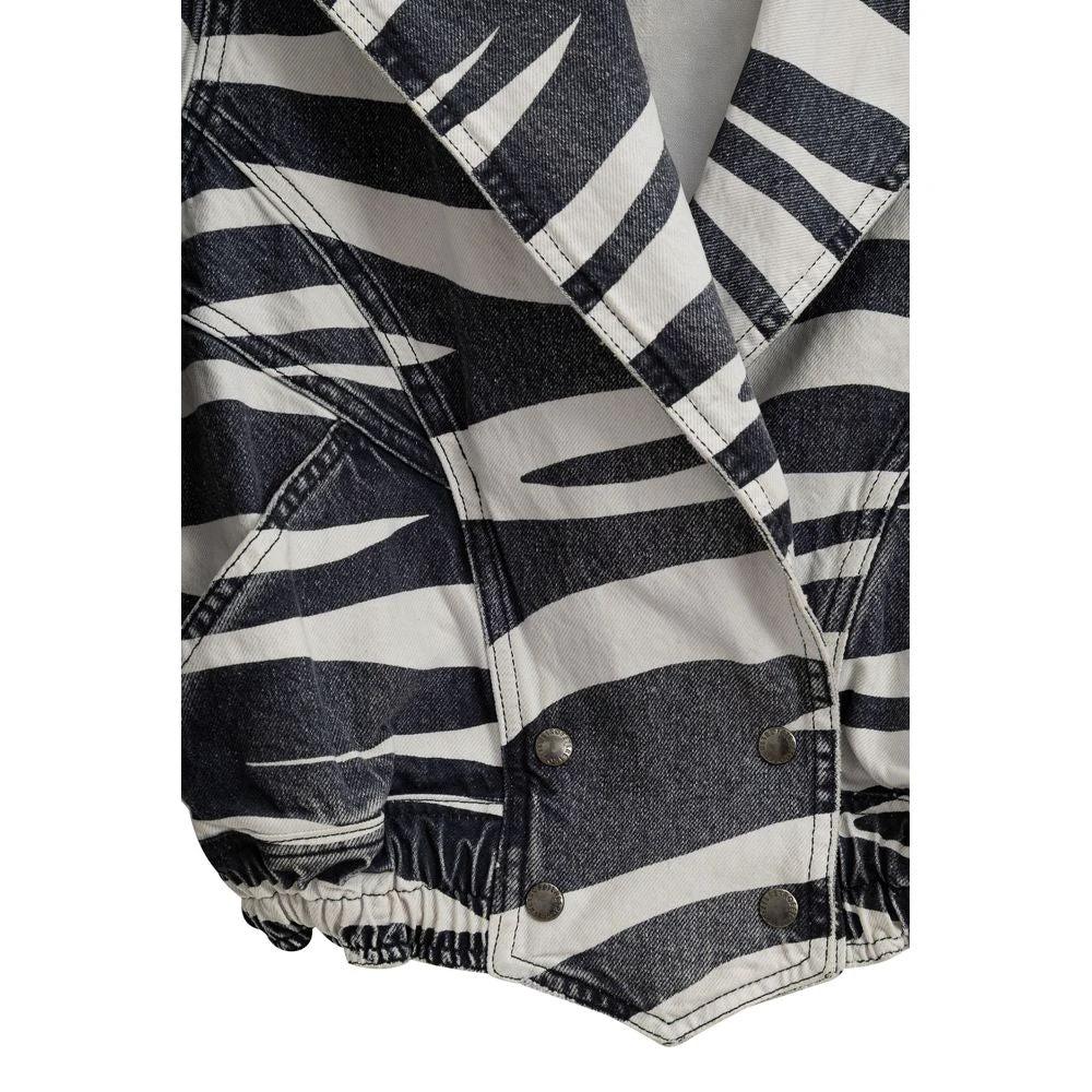 Retrofête Black And White Cotton Blazer by Retrofête
