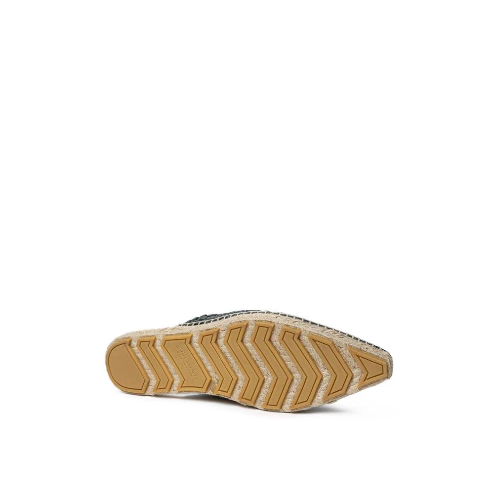 Bottega Veneta Green Leather Espadrilles by Bottega Veneta
