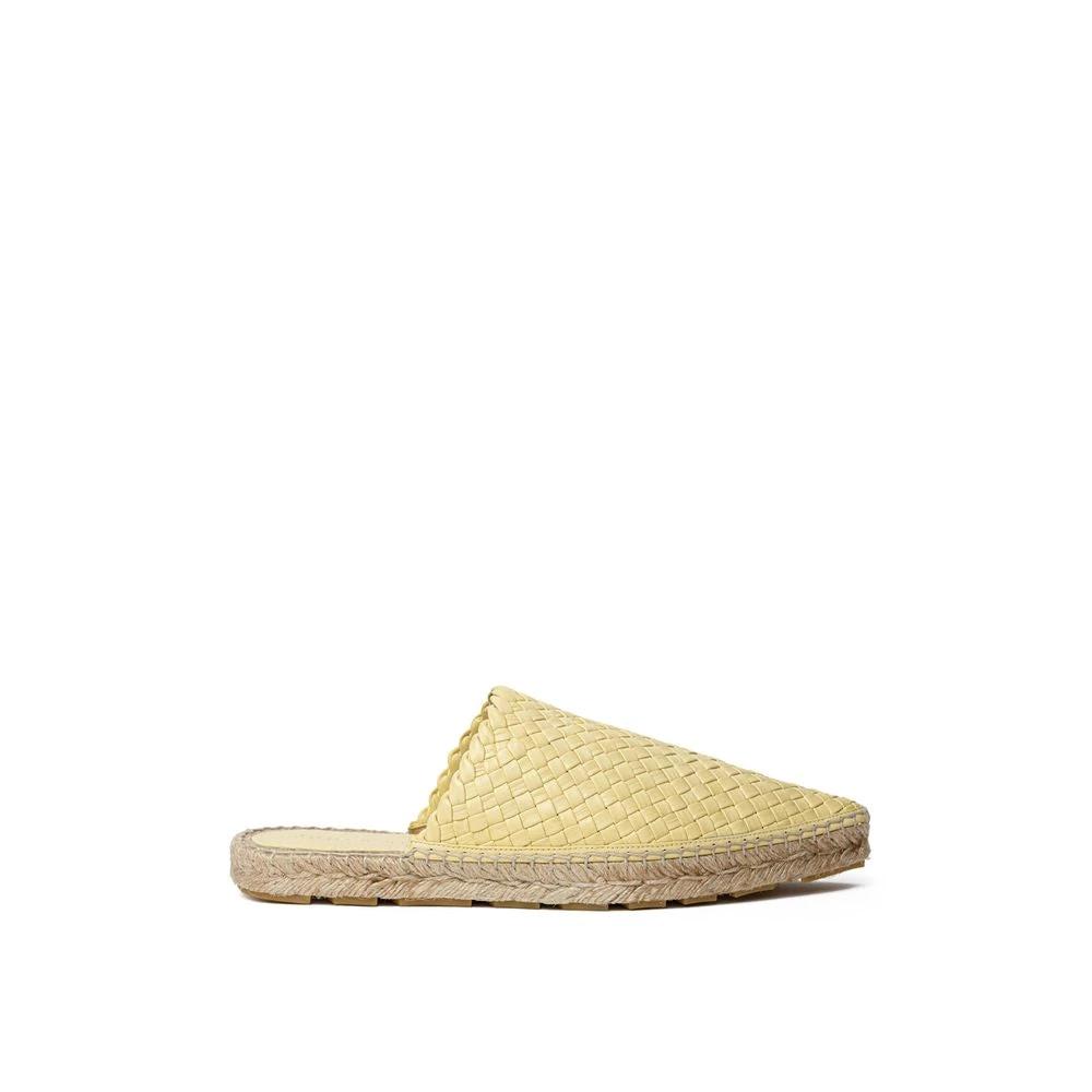 Bottega Veneta Yellow Leather Espadrille by Bottega Veneta