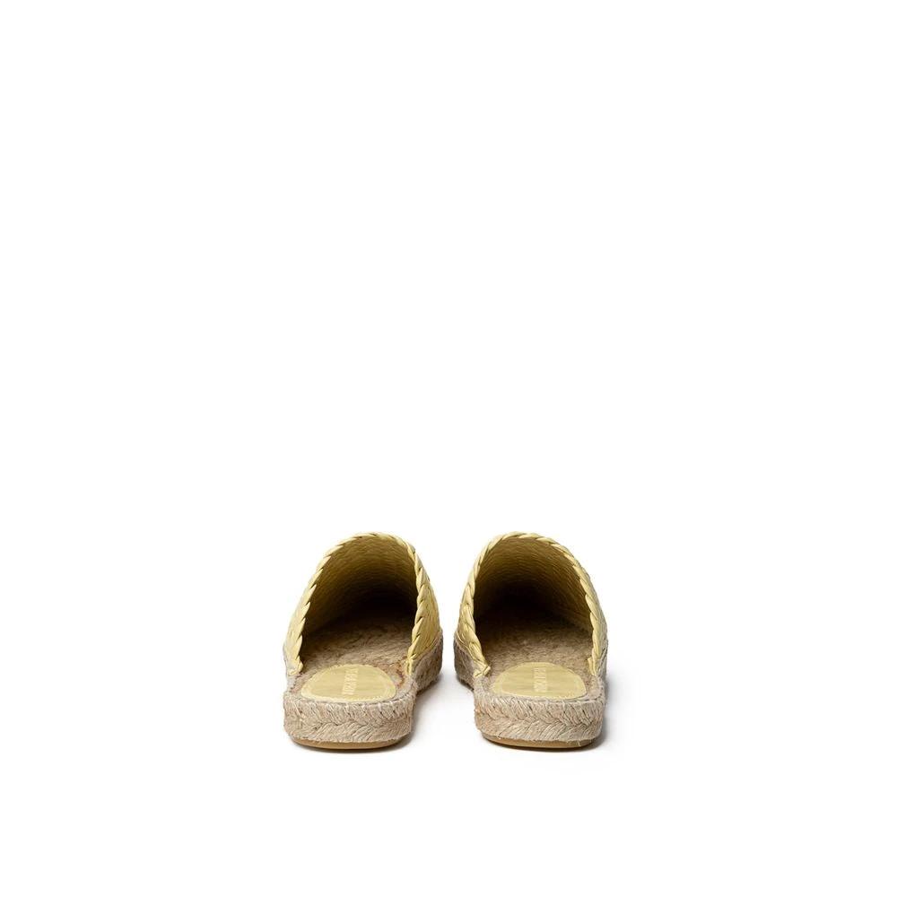 Bottega Veneta Yellow Leather Espadrille by Bottega Veneta