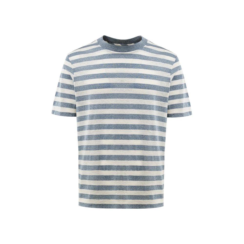 T-shirt Gran Sasso bleu en coton