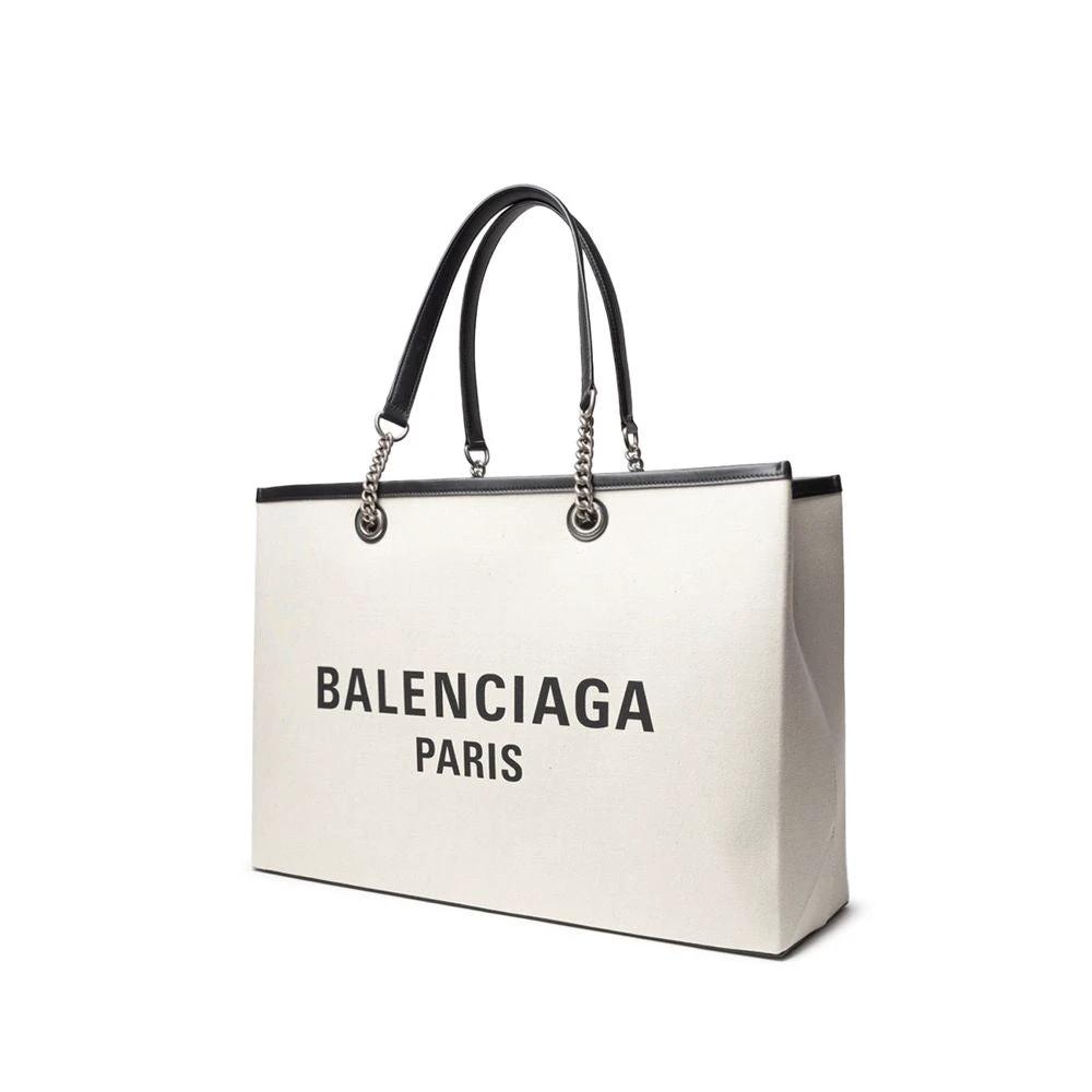 Balenciaga Gray Cotton Tote Bag