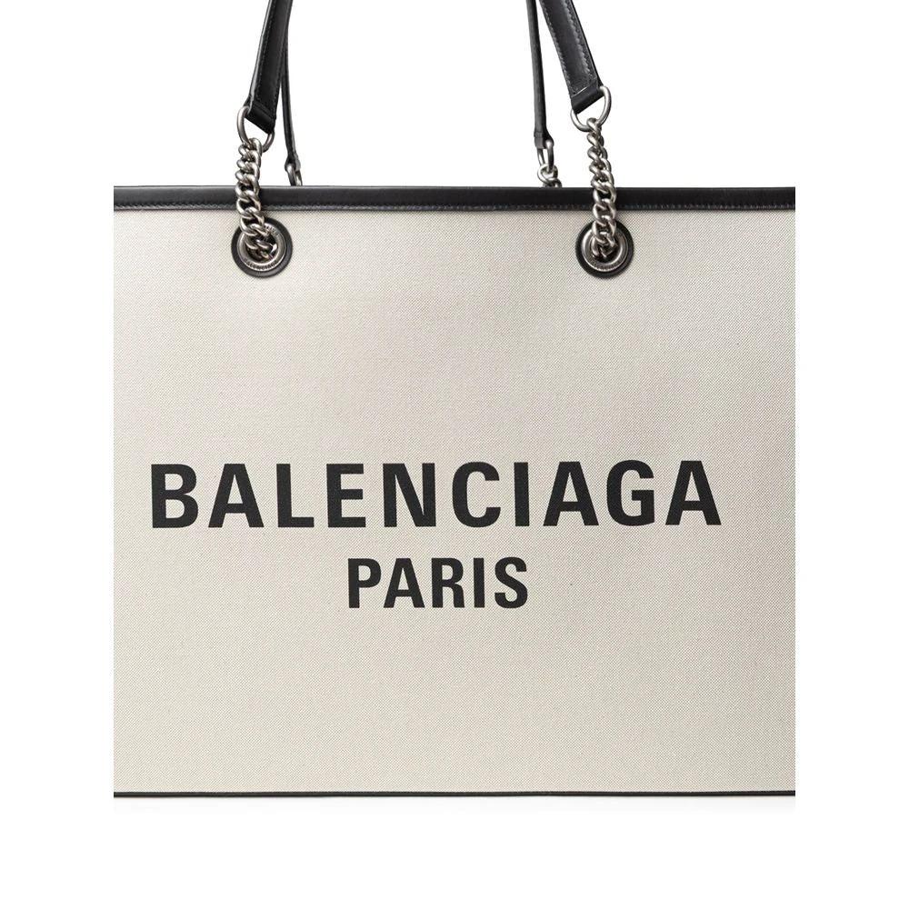 Balenciaga Gray Cotton Tote Bag