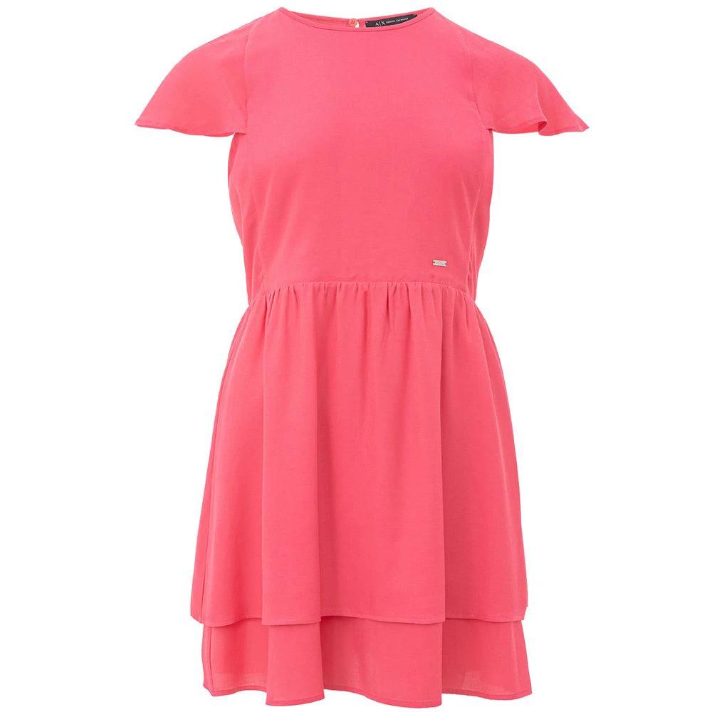 Armani Exchange Fuchsia Viscose Casual Dress by Armani Exchange