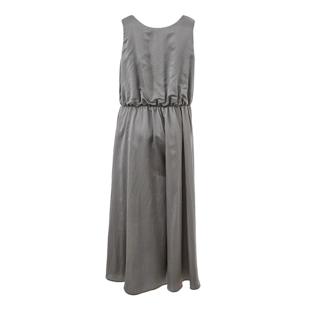 Lardini Gray Silk Casual Dress by Lardini
