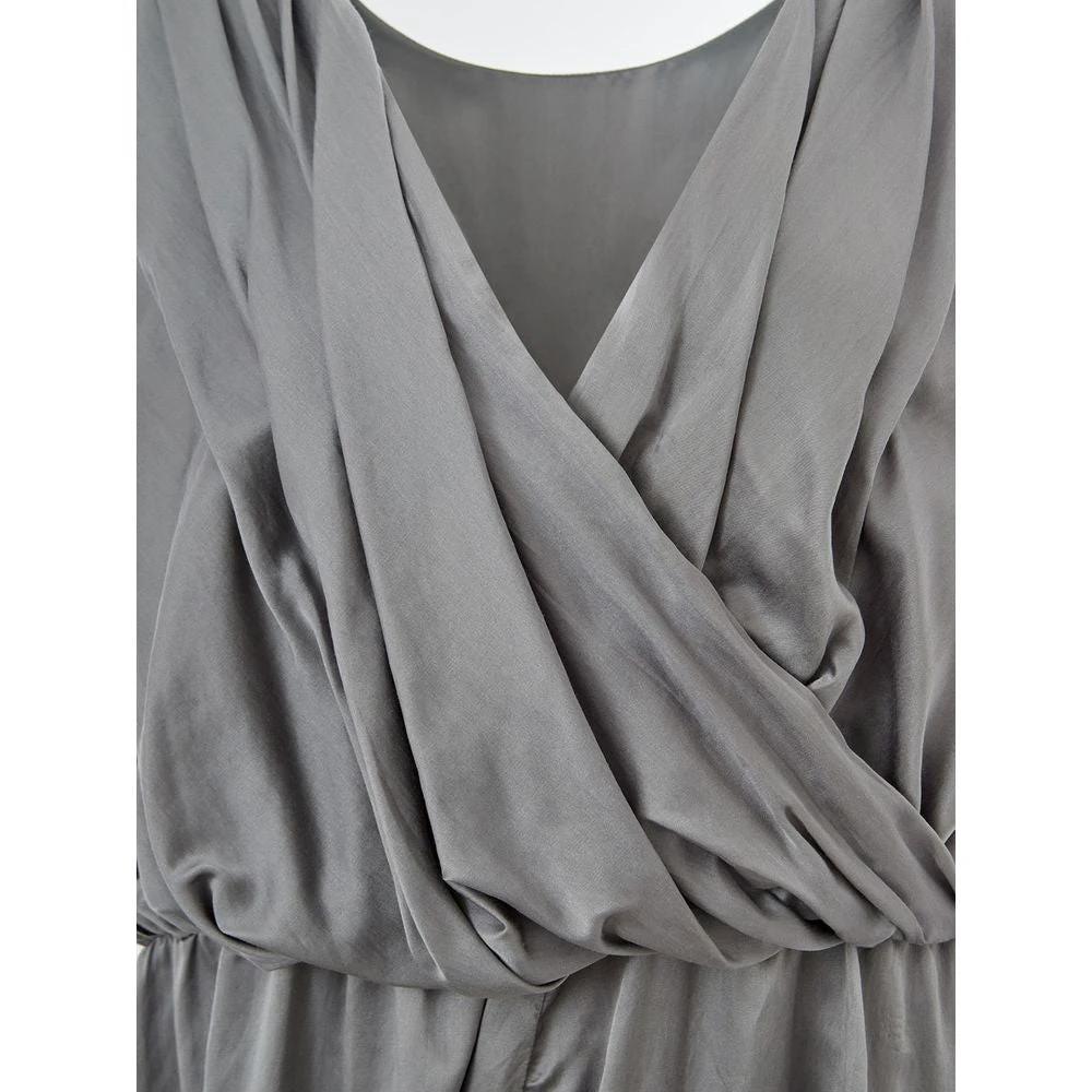 Lardini Gray Silk Casual Dress by Lardini