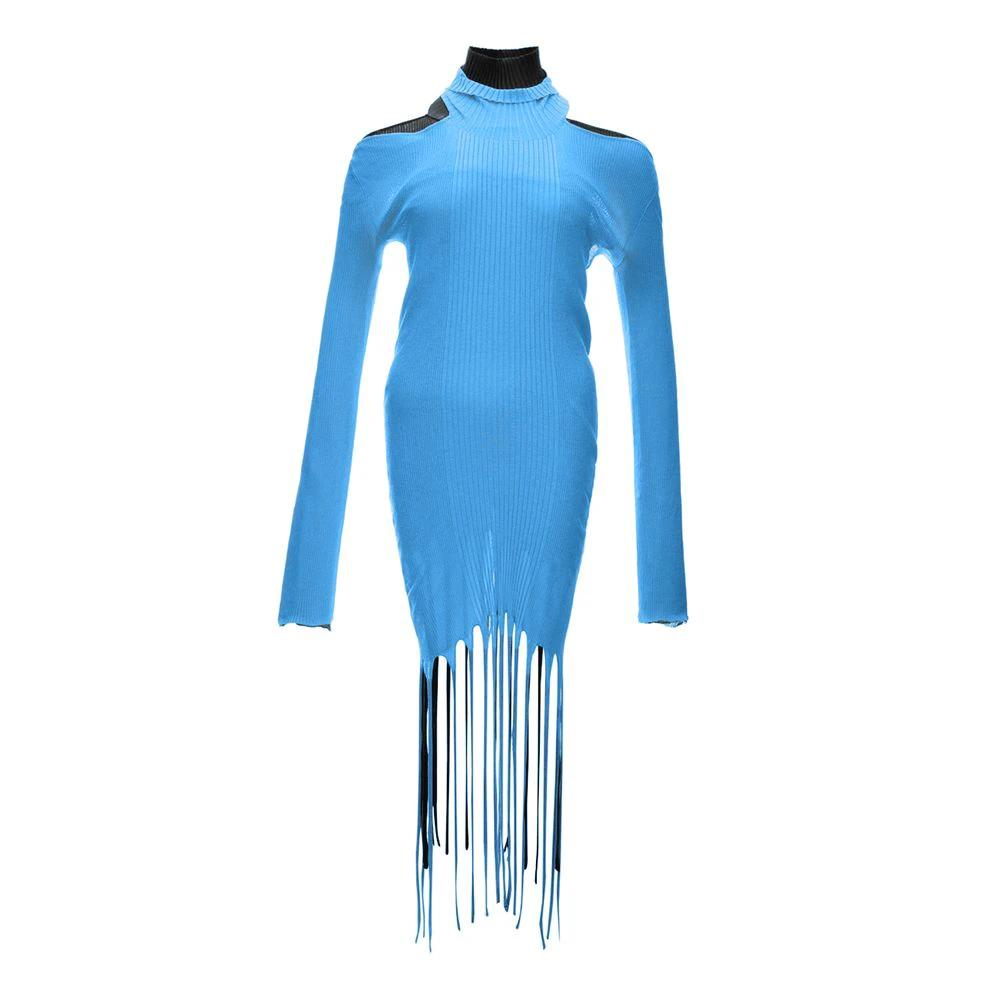Bottega Veneta Blue Cotton Casual Dress by Bottega Veneta