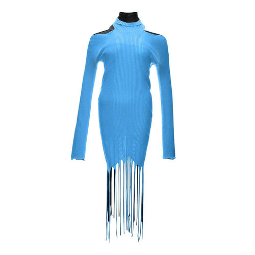 Bottega Veneta Blue Cotton Casual Dress by Bottega Veneta