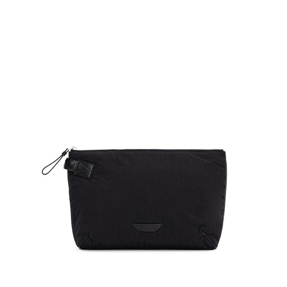 Bottega Veneta Black Nylon Clutch Bag by Bottega Veneta