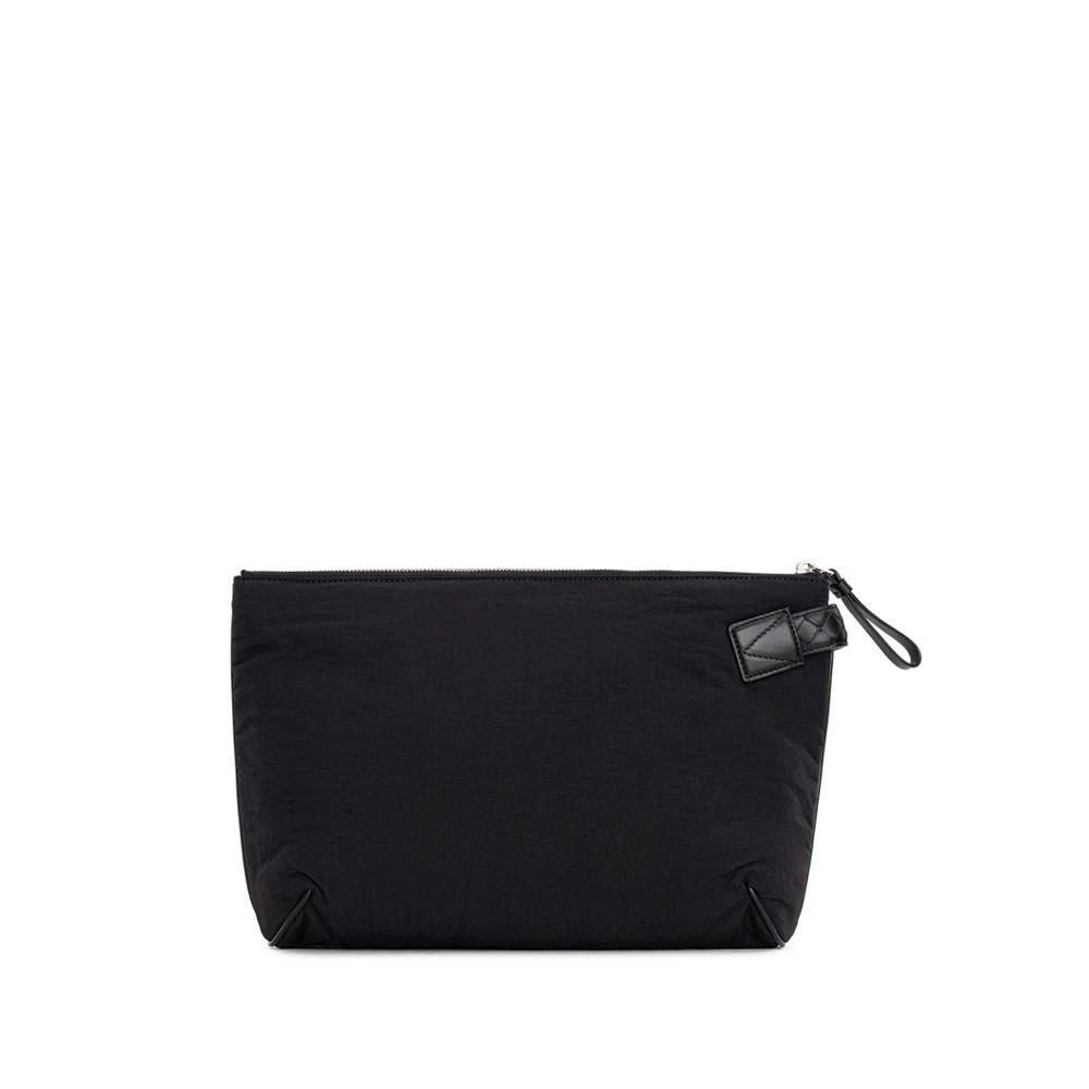 Bottega Veneta Black Nylon Clutch Bag by Bottega Veneta