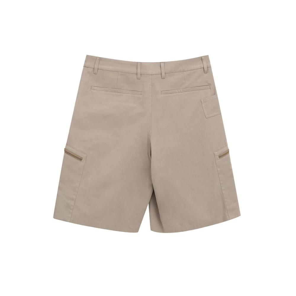 Dior Beige Cotton Cargo Shorts by Dior