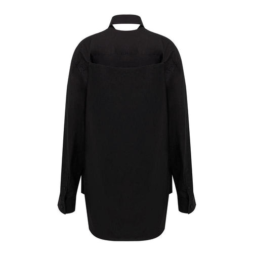 Balenciaga Black Cotton Long Dress by Balenciaga