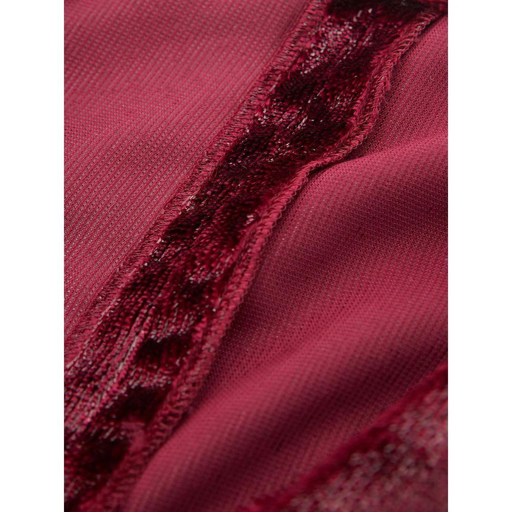 Lardini Bordeaux Polyester Cocktail Dress by Lardini