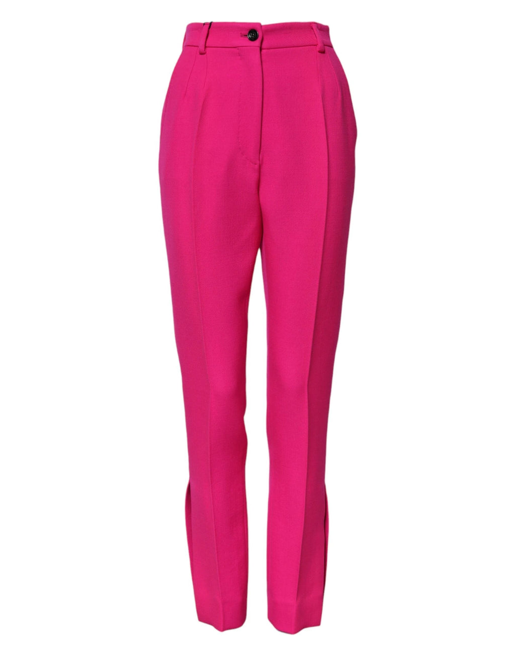 Dolce & Gabbana Fuchsia Pink HighWaist Tapered Trouser Pants by Dolce & Gabbana