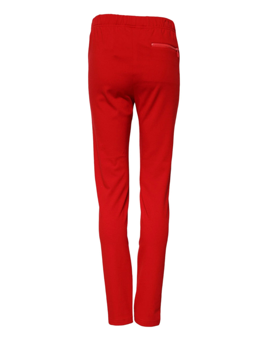 Dolce & Gabbana Red Mid Waist Slim Fit Pants by Dolce & Gabbana