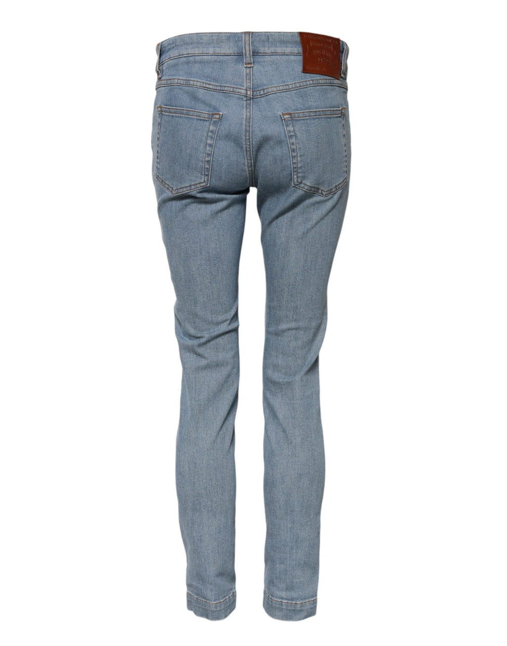 Dolce & Gabbana Blue Cotton PRETTY MidWaist Skinny Denim Jeans by Dolce & Gabbana