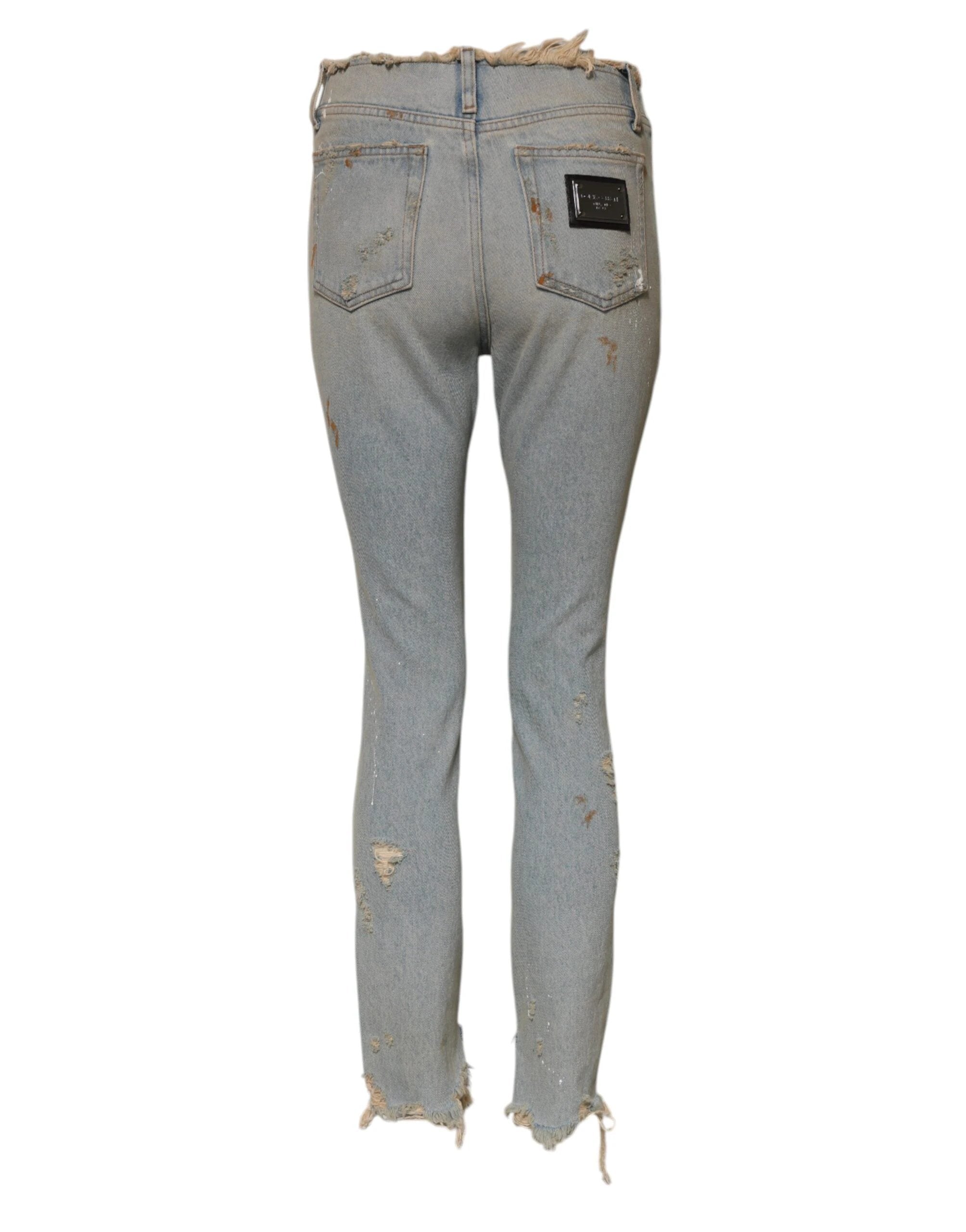 Dolce & Gabbana Light Blue High Waist Skinny Denim Jeans by Dolce & Gabbana