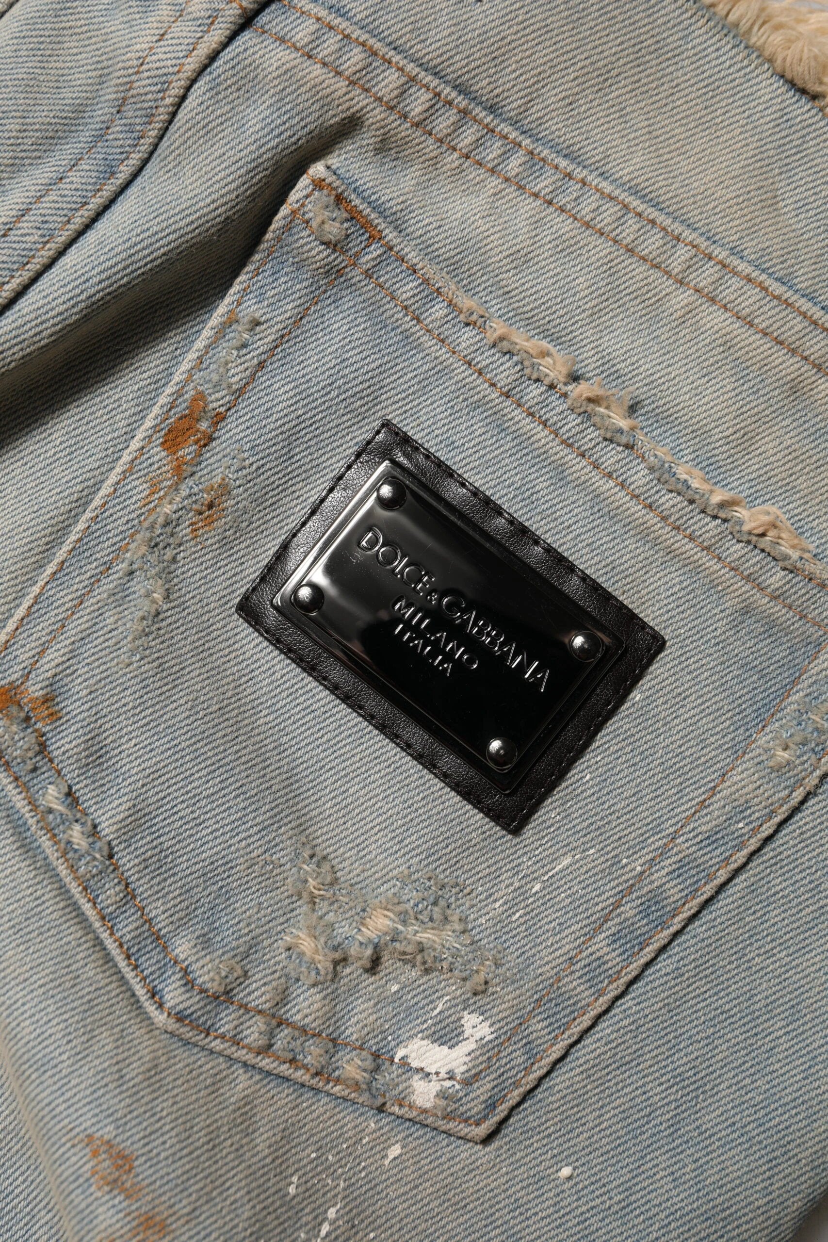 Dolce & Gabbana Light Blue High Waist Skinny Denim Jeans by Dolce & Gabbana