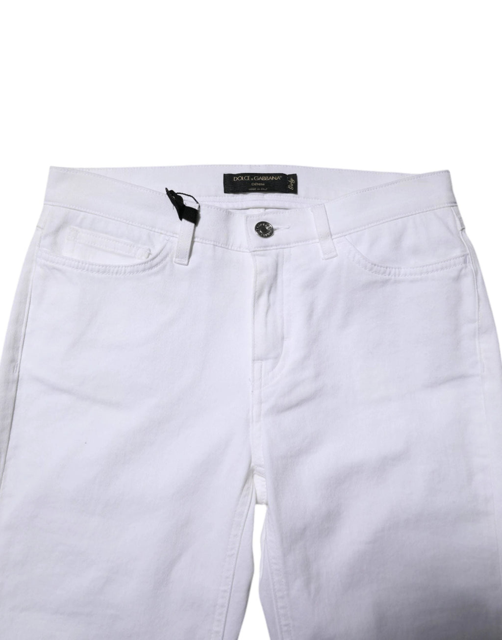Dolce & Gabbana White GRACE Mid Waisted Skinny Denim Jeans by Dolce & Gabbana