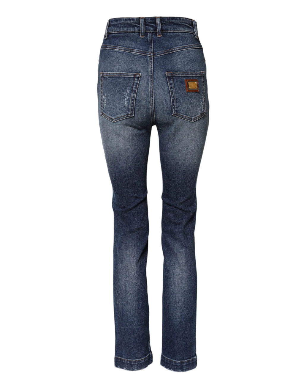 Dolce & Gabbana Blue Rhinestone Embellished Denim Jeans by Dolce & Gabbana