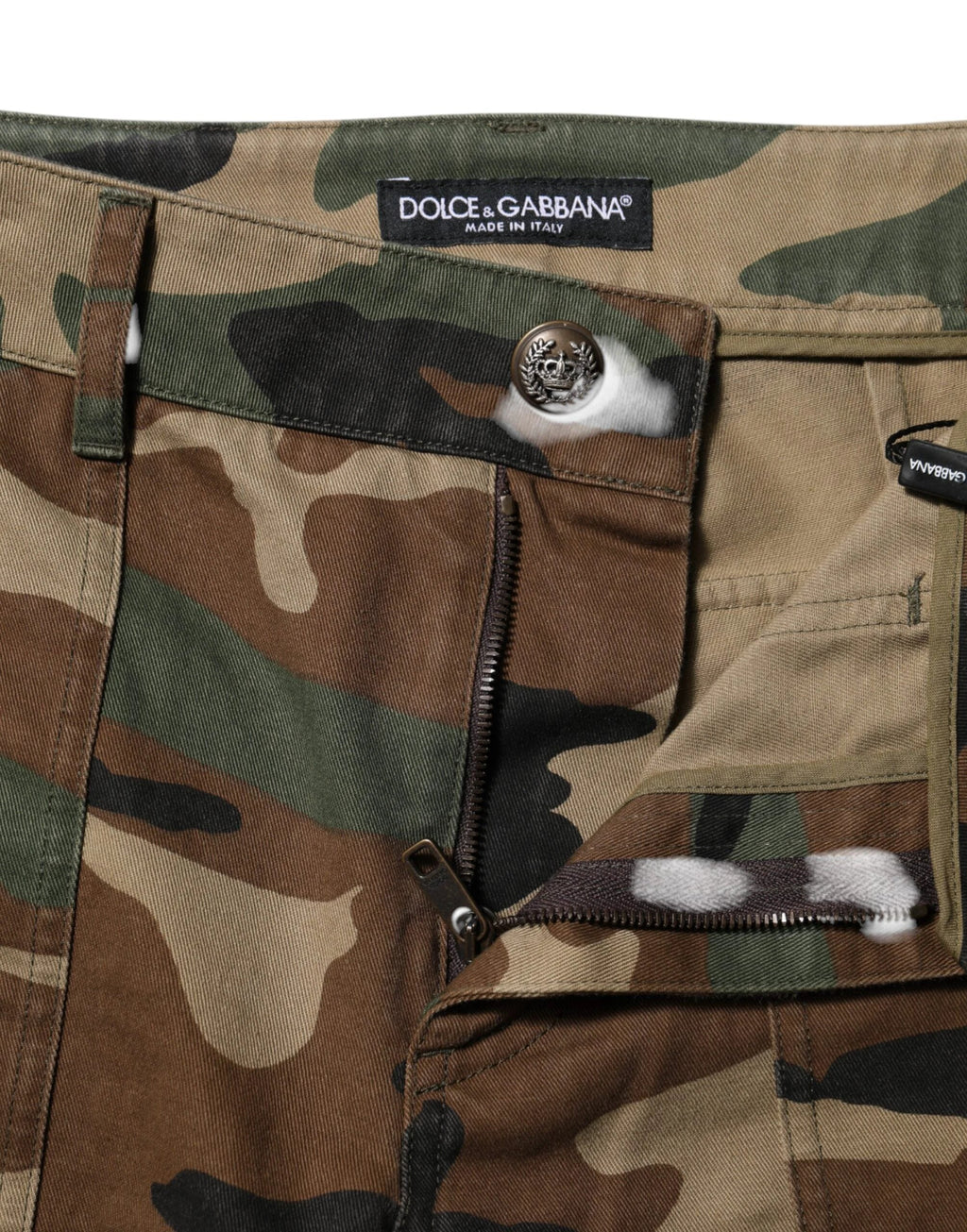 Dolce & Gabbana Multicolor Camouflage Cargo Pants by Dolce & Gabbana