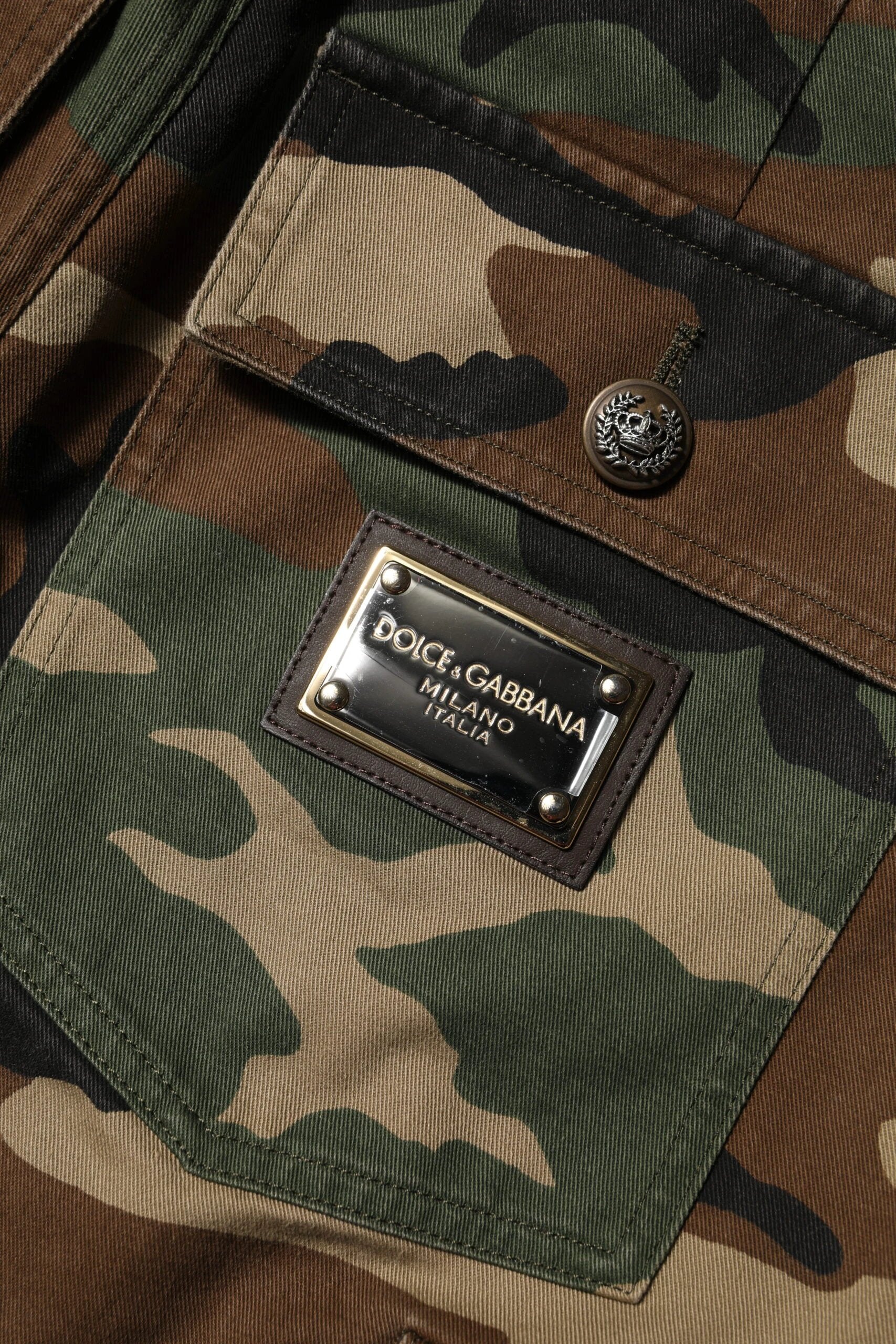Dolce & Gabbana Multicolor Camouflage Cargo Pants by Dolce & Gabbana