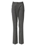 Dolce & Gabbana Gray Checkered High Waist Flared Pants by Dolce & Gabbana