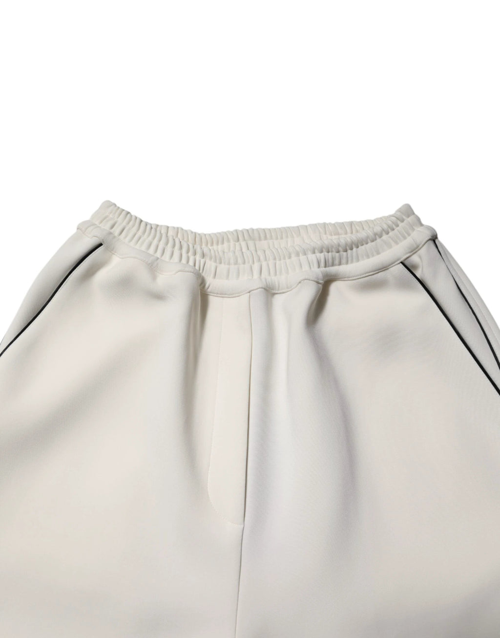 Dolce & Gabbana White Viscose Wide Leg Pull On Pants by Dolce & Gabbana
