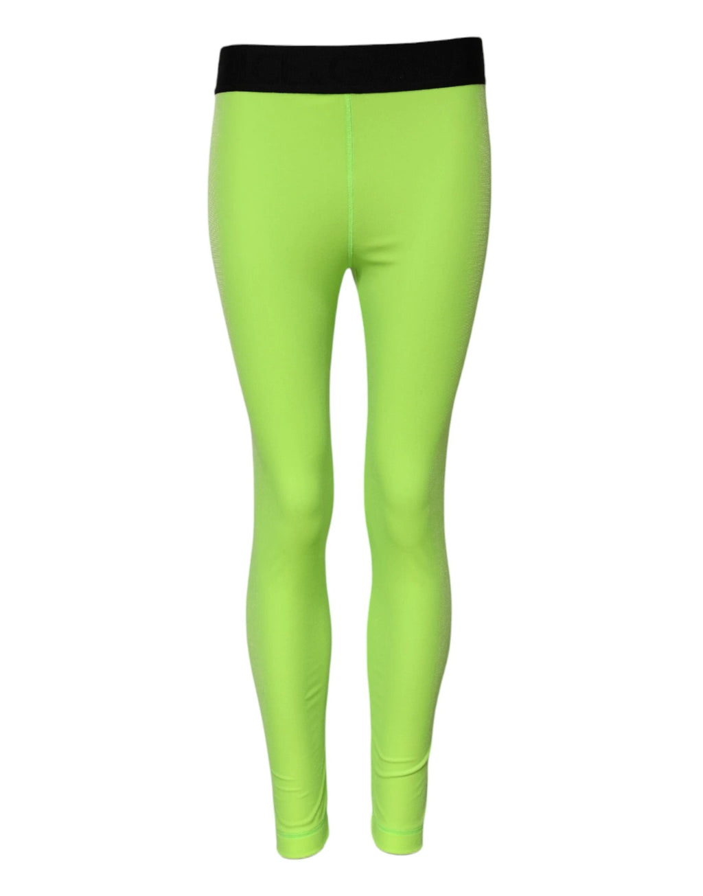 Dolce & Gabbana Green Nylon Slim Fit Leggings Pants by Dolce & Gabbana