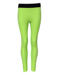 Dolce & Gabbana Green Nylon Slim Fit Leggings Pants by Dolce & Gabbana