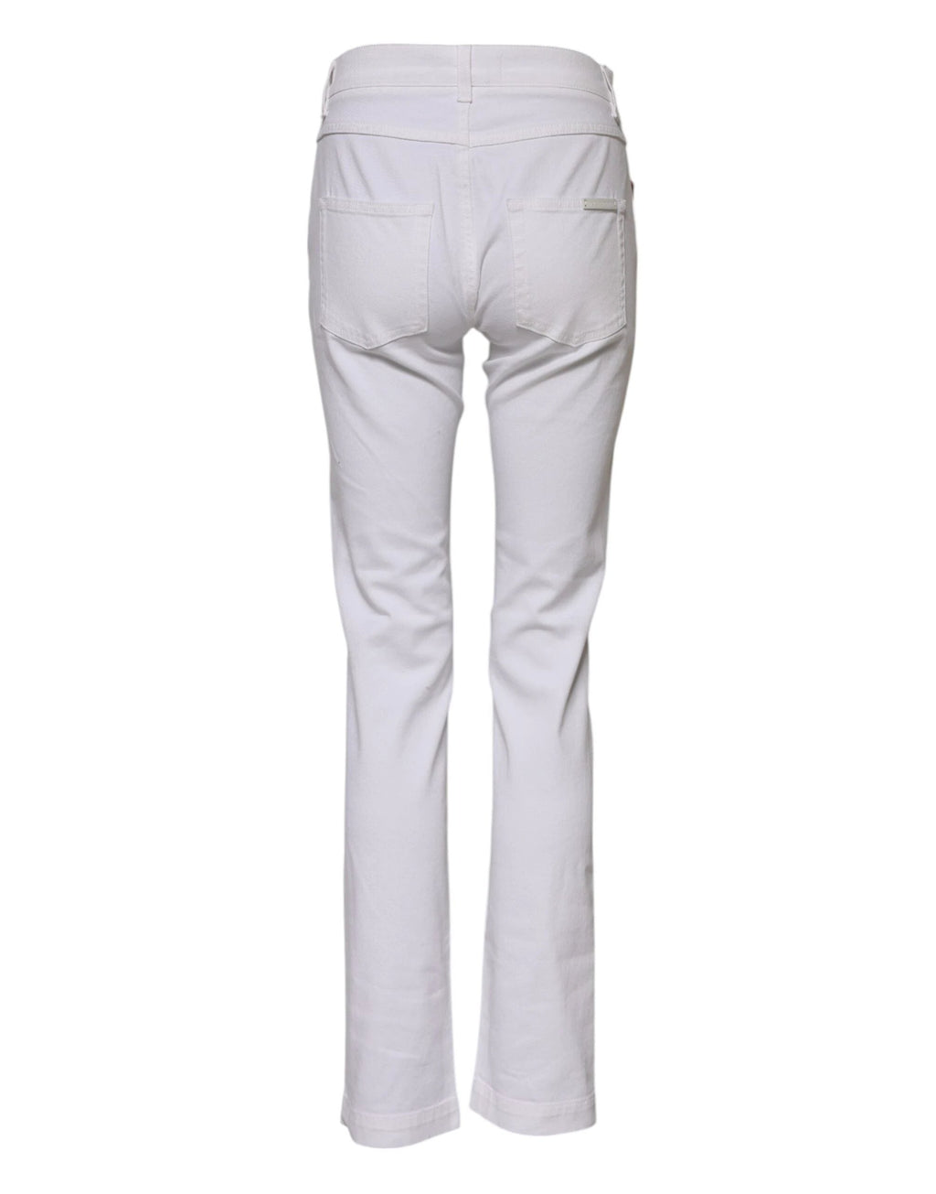 Dolce & Gabbana White Floral Embroidery GIRLY Denim Jeans by Dolce & Gabbana