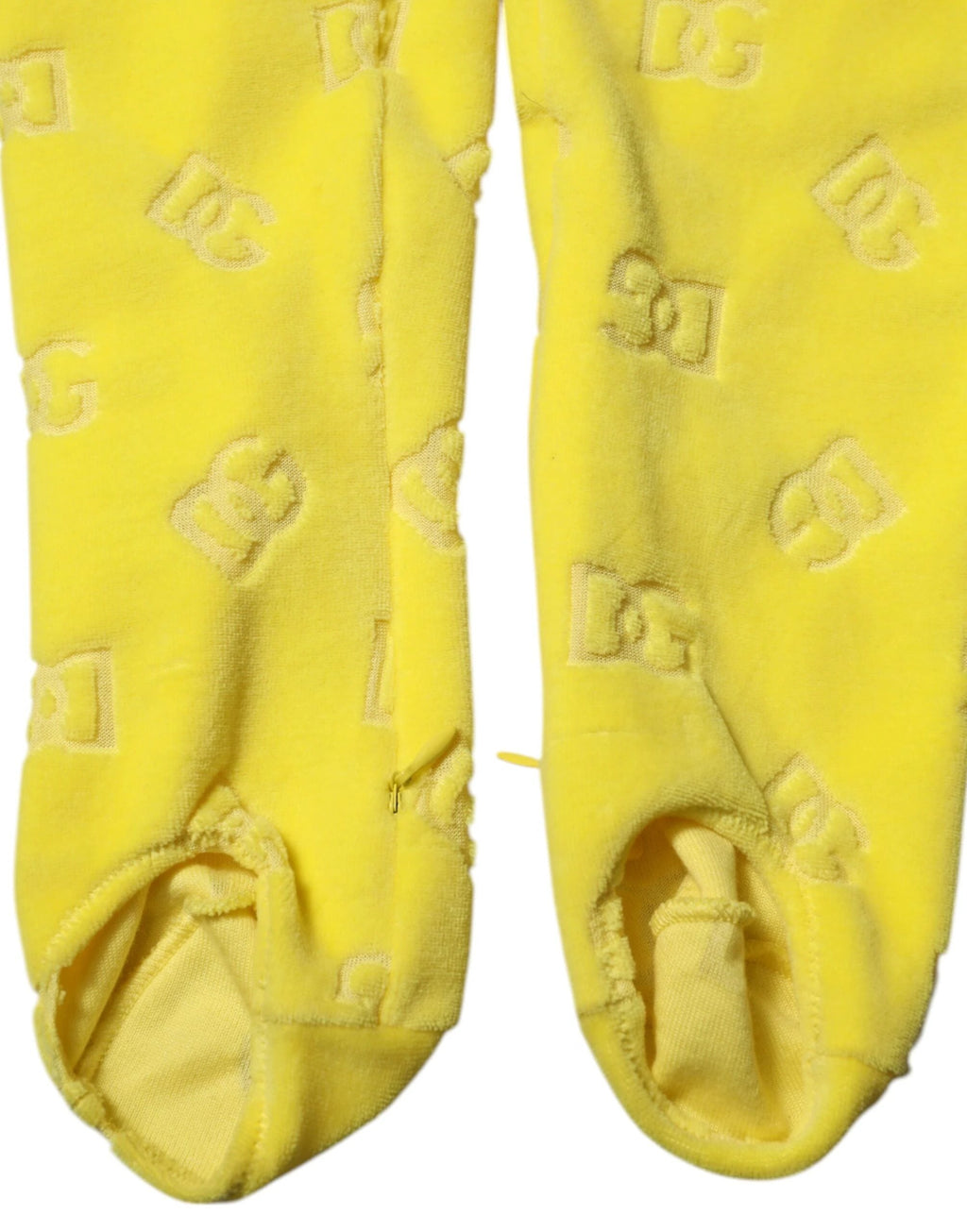 Dolce & Gabbana Yellow Logo Slim Fit Leggings Pants by Dolce & Gabbana