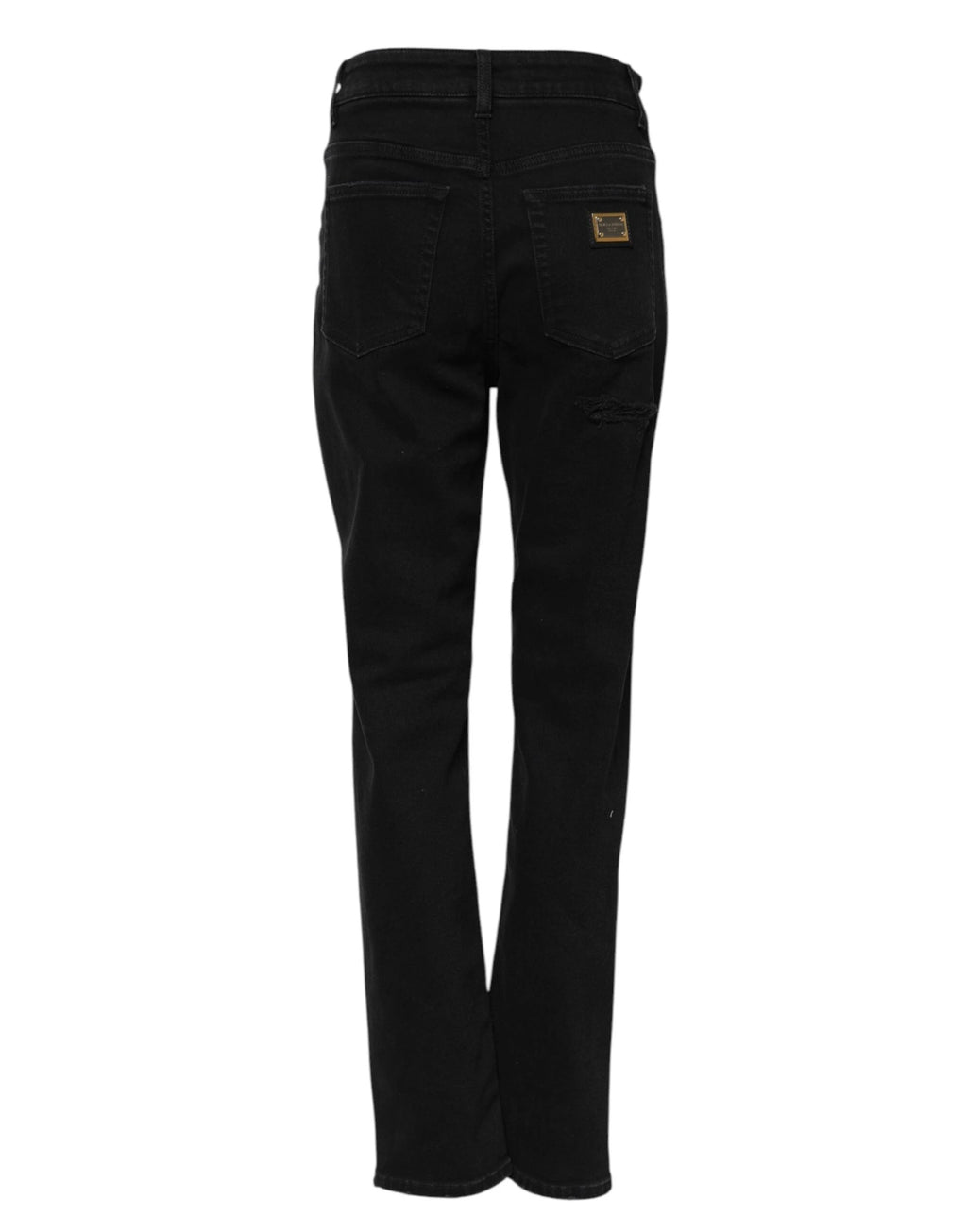 Dolce & Gabbana Black Boyfriend Cotton Flared Denim Jeans by Dolce & Gabbana