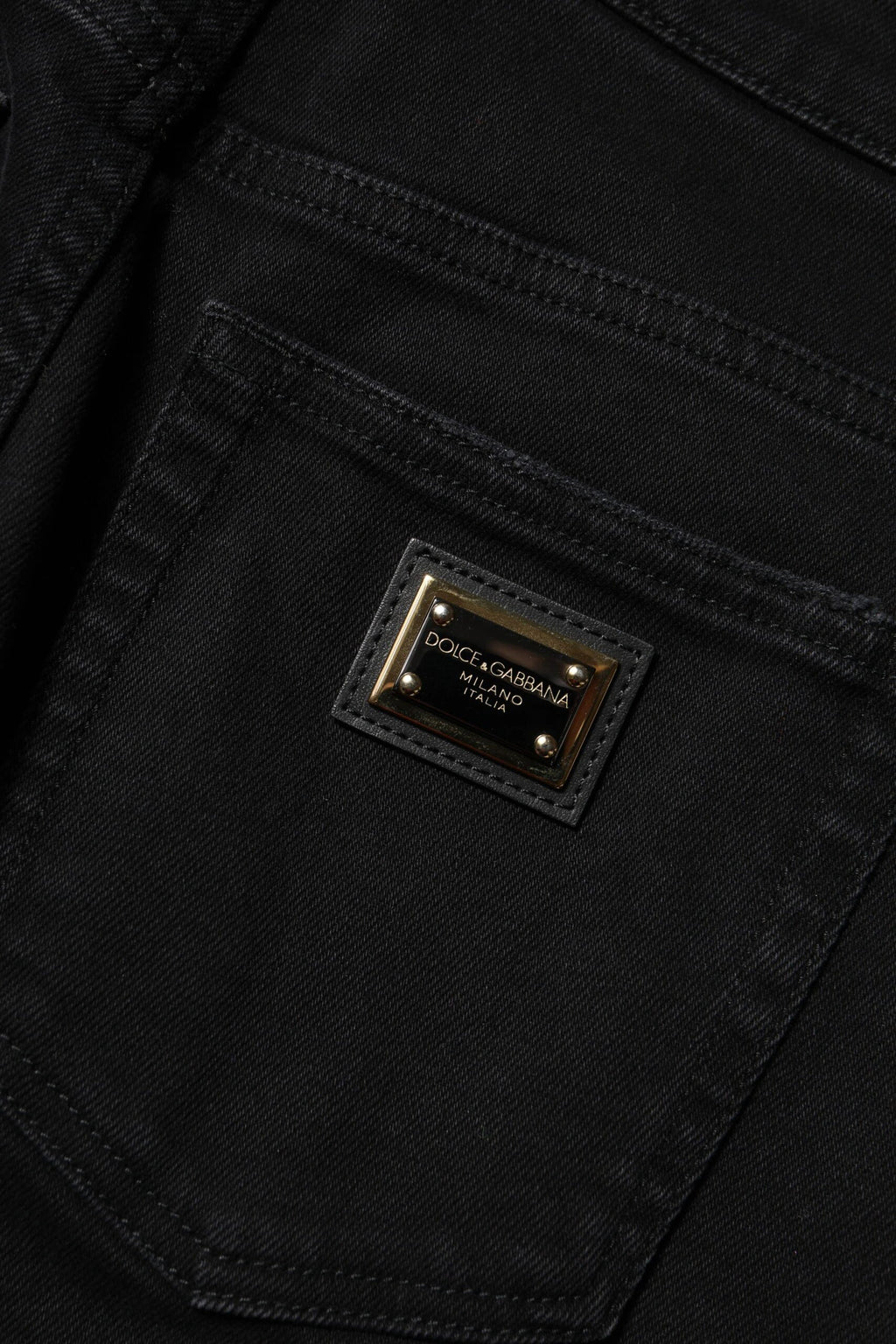 Dolce & Gabbana Black Boyfriend Cotton Flared Denim Jeans by Dolce & Gabbana